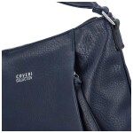 Trendová dámká koženková crossbody Larika, tmavě modrá