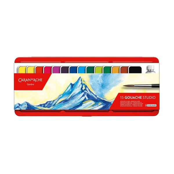 Caran d'Ache Gouache Studio sada 15 barev