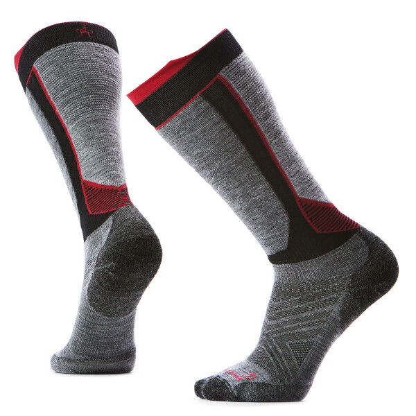 Unisex merino lyžařské ponožky SMARTWOOL Intraknit Ski Targeted Cushion OTC Socks, Black velikost: 38-41 (M)