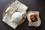 GREEN GATE Latte cup Juana White 300 ml, bílá barva, porcelán 300ml
