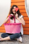 Nákupní košík Reisenthel Carrybag Frame Twist pink