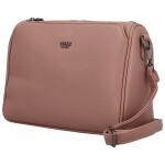 Módní dámská koženková crossbody kabelka Coveri Leanne, starorůžová