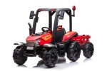 Mamido Dětský elektrický traktor s přívěsem BLT červený