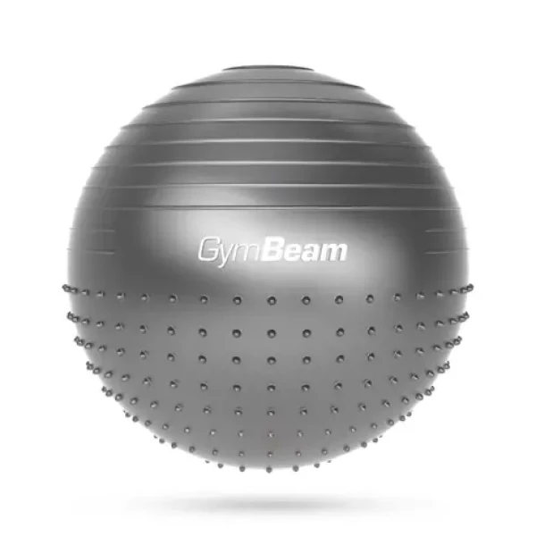 Masážní fitball FitBall 65 cm - GymBeam (20 x 2,8 g, šedá) (81754-1-single_variant)