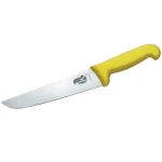 Victorinox Fibrox žlutá / Porážecí a řeznický nůž / 18 cm / Hladké ostří (5.5208.18)