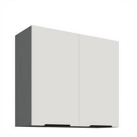 Horní skříňka Aria ANT 80 G-72 2F Barva korpusu: Antracit, Barva dvířek: WH - Crystal white AFM