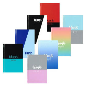 Záznamní kniha A7, 64l, čistá (mix)