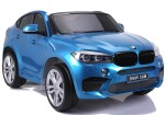 Mamido Elektrické autíčko BMW X6 M dvoumístné XXL lakované modré