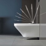 DURAVIT - DuraStyle Závěsné WC se sedátkem SoftClose, Rimless, s WonderGliss, alpská bílá 45510900A11