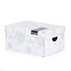 Black & White Krabice lamino velká bílá 35,5 x 24 x 16 cm 7-014