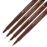 Faber - Castell Popisovač Pitt Artist Pen - sepia (S,F,M,B) 4 ks