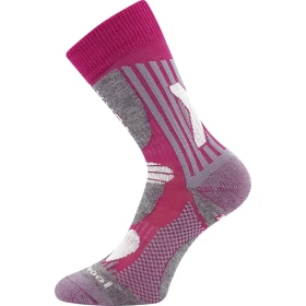 VOXX Ponožky dětské thermo VISION z merino se stříbrem FUXIA 30-34 126402