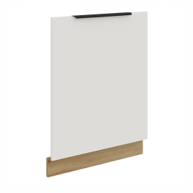 Dvířka na vestavnou myčku nádobí Aria ZM 713x596 Barva korpusu: Dub artisan, Barva dvířek: WH - Crystal white AFM