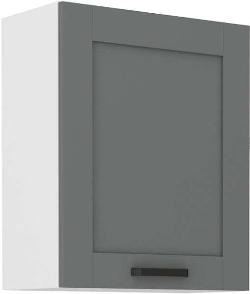 Horní skříňka Luna 60 G-72 1F Barva korpusu: Bílá, Barva dvířek: Dust Grey
