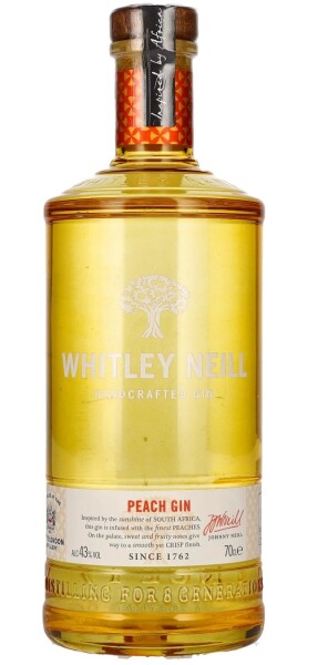 Whitley Neill peach gin 43% 0,7 l (holá láhev)