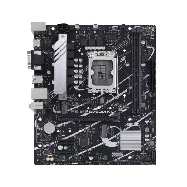 Asustek Computer PRIME B760M-K D4 Základní deska Socket (PC) Intel® 1700 Tvarový faktor Micro-ATX Čipová sada základní desky Intel® B760