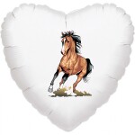 Kůň fóliový balónek srdíčko 42 cm balonky.cz Kůň fóliový balónek srdíčko 42 cm balonky.cz