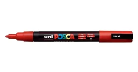 POSCA PC-3M červená / Popisovač / Jemný hrot / 0,9-1,3 mm (186595)