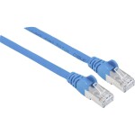 Intellinet 350815 RJ45 síťové kabely, propojovací kabely CAT 6A S/FTP 30.00 m modrá fóliové stínění, stínění pletivem, bez halogenů 1 ks