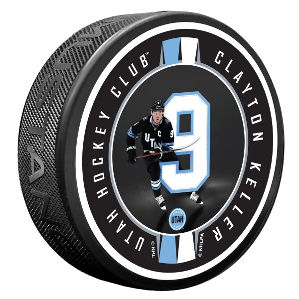 Mustang Puk Utah Mammoth NHL Clayton Keller Breakout Ribbon