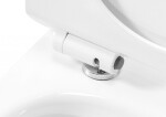 REA - Závěsná WC mísa Carter se sedátkem SLIM, rimless, bílá REA-C1400