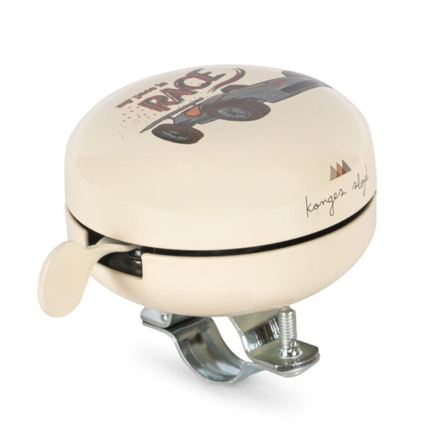 Konges Sløjd Zvonek na kolo / odrážedlo Race, krémová barva, kov