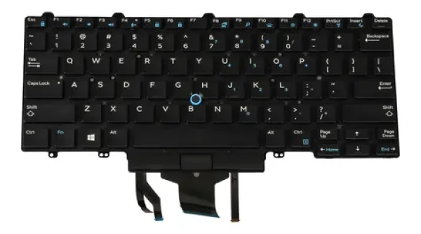 DELL podsvícená klávesnice pro Latitude / Náhradní klávesnice / podsvícená (WDJ4X)