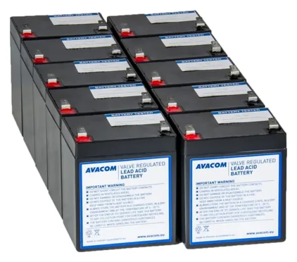 AVACOM AVA-RBP10-12050-KIT / Baterie pro UPS / HP, IBM / VRLA / 10 ks (AVA-RBP10-12050-KIT)