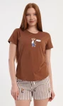 Dámské pyžamo šortky Vienetta Secret Bear