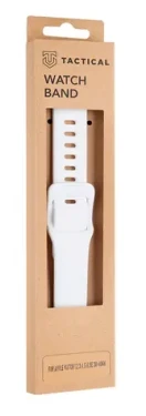 Tactical 792 Silikonový Řemínek s Přezkou pro Apple Watch 38 40mm bílá (8596311138881)