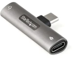 StarTech adaptér USB-C na 3,5mm jack Power Delivery 60W / Adaptér / TRRS sluchátkový konektor / USB-C nabíjení (CDP235APDM)