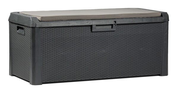 TOOMAX SANTORINI PLUS zahradní plastový úložný box 550 L - grafit