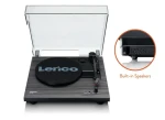 Lenco LS-10 černá / Gramofon / 33 45 RPM / RCA / 3.5 mm jack / předzesilovač / repro (LS10BK)