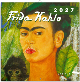 NOTIQUE Poznámkový kalendář Frida Kahlo 2027, 30 x 30 cm