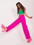 Dámské kalhoty WN SP 8247.64 Neon fuchsie - Rue Paris neonová růžová L