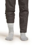 Dámské merino turistické ponožky ICEBREAKER Wmns Hike+ Heavy Crew, Blizzard Heather/Alloy velikost: 35-37 (S)