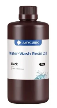 Anycubic UV Water Washable 2.0 černá 1 kg / UV pryskyřice - tekutý tiskový materiál / 365-405 nm (SSX2BK)