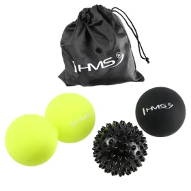 HMS BLS01 / Sada masážních míčků / Lacrosse Ball / silikon / 3 ks
