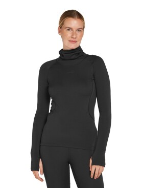 Dámské merino tričko s dlouhým rukávem ICEBREAKER Wmns 300 MerinoFine Polar LS Roll Neck, Black velikost: XS