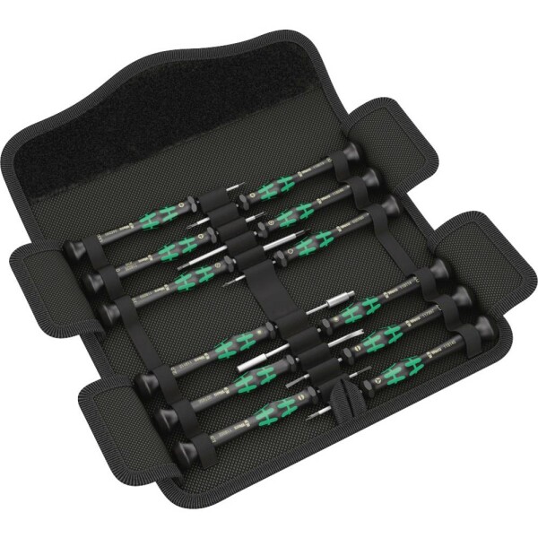 Wera Kraftform Micro 12 Electronics 1 sada šroubováků, plochý, křížový PH, inbus, Spanner (se 2 otvory), TORX BO, TORX P