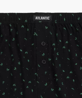 Boxerky Atlantic 2MBX-058 A'2 S-2XL černo-černá M