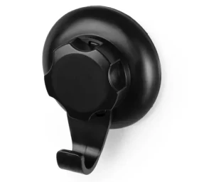 Compactor Bestlock Black háček do koupelny s přísavkou černá / Nosnost: až 6 kg / bez vrtání