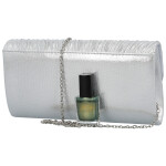 Módní dámské psaníčko Michelle Moon Defne, stříbrné