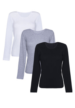 Dámská košilka Eldar 3Pack Camisole Irene Black/Wihte/Light Grey