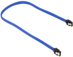 Sharkoon SATA III modrá / SATA kabel / 6 Gb/s / 30 cm / opláštěný (4044951016631)