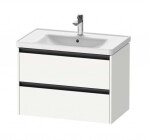 DURAVIT - Ketho.2 Umyvadlová skříňka 55x78x46 cm, 2 zásuvky, matná bílá K25283018180000