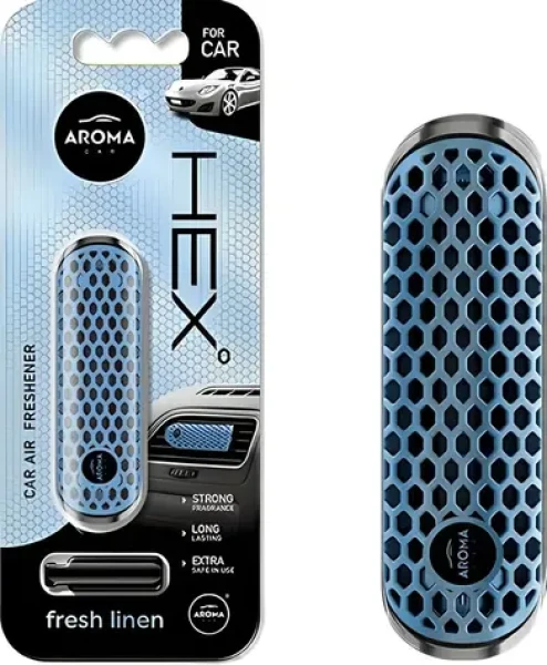 CAR HEX fresh linen / Osvěžovač vzduchu do auta / vůně svěží prádlo