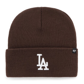 47 Brand Pánská zimní čepice Los Angeles Dodgers MLB Sox Haymaker ’47 CUFF KNIT Brown