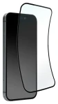 Puro Flexible Glass D3O / Hybridní sklo / černý rámeček / iPhone 16 / iPhone 15 / iPhone 15 Pro
