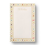 Rifle Paper Co. Poznámkový blok Holiday Argyle, zlatá barva, papír